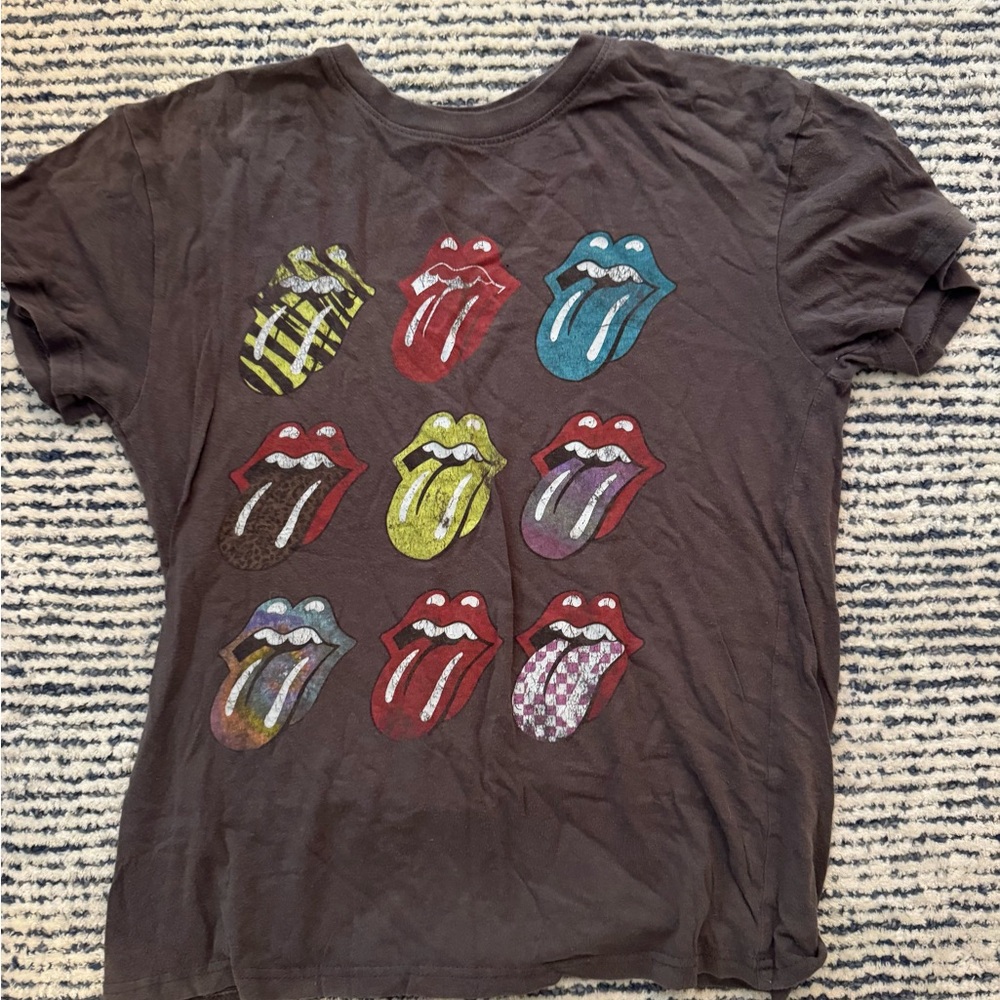 The Rolling Stones Kids T-Shirt with Multicolor Tongue Graphics